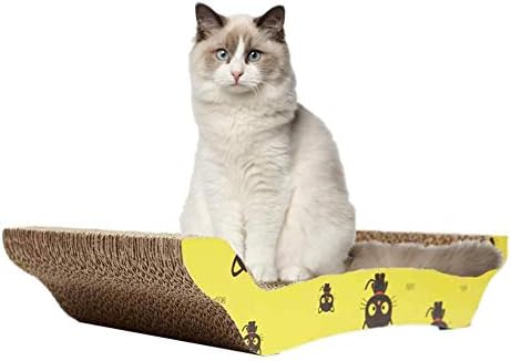 Szseven Cat Scratch Board - Cat Wide Scratching Pad,Cat Toy Sofa Bed Corrugated Paper Pet Cat Bite Sleeping Toy Cat Scratching Pad Floor Scratching Rug