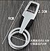 Jzcky Shzrp Men's Premium Car Key Creative Stainless Steel Business Gifts Key Ring Waist 2-ring Key Chain (Silver)