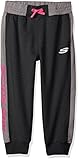 Skechers Big Girls' French Terry Jogger Capri, Black, Small