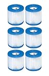 Replacement Intex 29007E Swimming Pool Filter Cartridge H - 6 Pack
