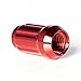 Circuit Performance Spline Drive Tuner Acorn Lug Nuts Red 12x1.5 Forged Steel (20pc + Tool)