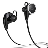 Sunnest Bluetooth Headphones Wireless Sports Stereo Earbuds with In-Ear Noise Cancelling Sweatproof Headsets for iOS, Android and other devices