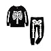 Mud Kingdom Glow in the Dark Kids Skeleton Home Clothes Sets