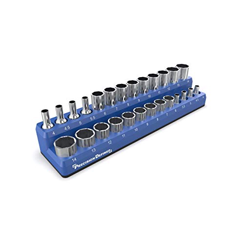 Precision Defined Tool Socket Organizer Holder, METRIC, 26