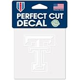 NCAA Texas Tech Red Raiders Logo 4" x 4" inch Outdoor White Decal