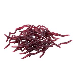 Nrpfell 80 X Lombrics Ver De Terre En Plastique Appats Leurres Amorces Pour Peche Poisson