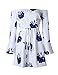 Yobecho Women Sexy Off Shoulder Halter Floral Printed Short Beach Dresses