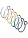 Mudder 20 Gauge 316L Steel Nose Ring Nose Hoop Nose Piercing Jewellery Piercing, Unisex, 6 Pieces