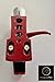 Cartridge, Stylus Needle and Red Headshell with mounting bolts for Stanton T120, T60, T80, T90, T62, T92, ST150, T92 usb, ST100, STR8100, STR880, STR890