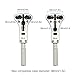Watch Back Case Opener, BABAN Stainless Steel Professional Adjustable Watch Case Wrench Opener Remover With 12 Bits