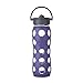 Lf Glss Bttl-Straw Cap Pu Size Ea Lf Glass Bottle-Straw Cap Purple 22z