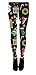Holiday Symbols All Over Black Juniors Ugly Christmas Leggings