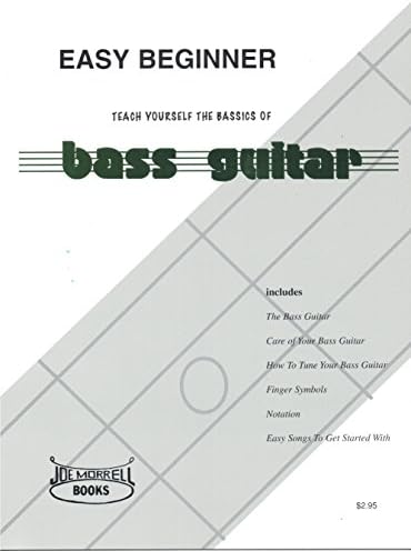 Easy Beginner Electric Bass Guitar Instructional Book