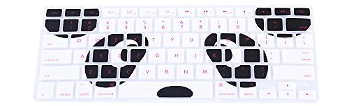 HRH Kung Fu Panda Keyboard Cover Silicone Skin for MacBook Air 13 and MacBook Pro 13" 15" 17" (with or w/out Retina,Not Fit 2016 Macbook Pro 13 15 with/without Touch Bar) US Layout