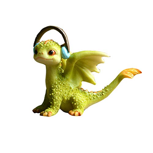 Gemmia Fairy Garden Dragon Figurine- Listening Dragon — image 1