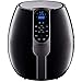 GoWISE USA 3.7-Quart Programmable Air Fryer with 8 Cook Presets, GW22638 - Black primary