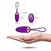 Wireless Vibrating Love Egg, Remote Control Multi-Modes Powerful Bullet G Spot Vibrator, USB Rechargeable Waterproof Adult Sex Toy, MELO Portable Silicone Clitoris Stimulator for Women Couple, Purple