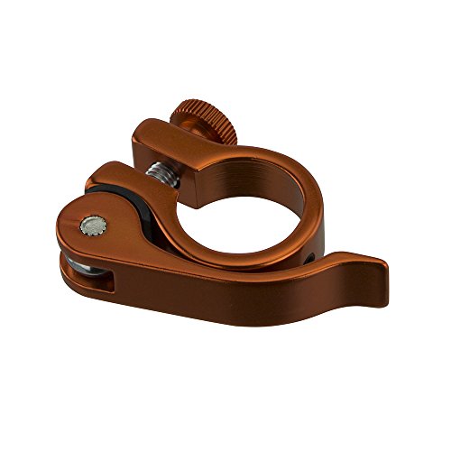 Fenix Cycles Alloy Seat Post Clamp Outer Diameter 25.4mm Quick Release, (Orange)