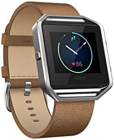 Fitbit Blaze Accessory Band, Reignet Replacement Adjustable 23mm Leather Band with Metal Clasp for Fitbit Blaze Smart Fitness Watch - Large