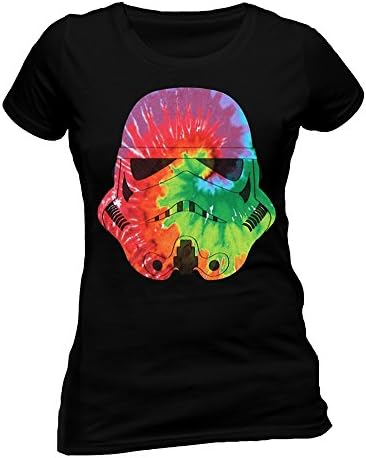 Star Wars Stormtrooper Command Uranus Tie Dye Official Black Womens T-Shirt