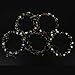 ReNext Rose Flowers Branch Festival Wedding Garland Head Wreath Crown Floral Halo Headpiece Photography Tool Adult Size (White and Green)