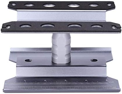 Naliovker Metal RC Car Workstation Work Stand Repair 360 Degree Rotation for 1/8 1/10 1/12 1/16 Scale Models,Grey