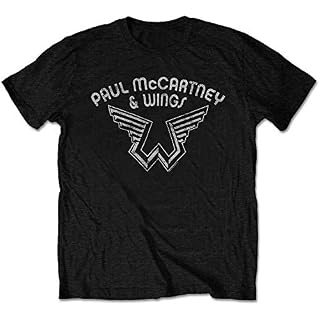 XINGXING Paul Mccartney ‘Wings Logo’ T-Shirt – New & Official! - Les Beatles, Paul McCartney, John Lennon, RIngo Starr, George Harrison