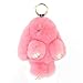CHUANGLI Keychain Fluffy Faux Fur Keychain Handbag Pom Pom Keyring Pendant for Women Girls