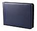 2Fold Zippered Business Checkbook Binder - 7 Ring Binder for Business Checks with Built-in Organizer and Card Case - PU Leather Portfolio for up to 600 3-Up Checks (Blue)