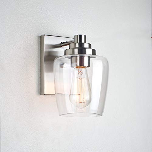 Kira Home Stella 6" Glass Shades, Clear Replacement Glass, 1.75" Fitter