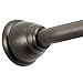 iDesign Cameo Metal Tension Rod, Adjustable Customizable Curtain Rod for Bathtub, Shower Stall, Closet, Doorway, 26-42 Inches, Bronze
