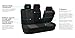 FH Group Car Seat Covers Full Set Cloth - Universal Fit, Automotive Seat Covers, 1-Piece Front Seat Covers, Airbag Compatible, Split Bench Rear Seat Cover, Washable Car Seat Cover for SUV, Sedan Black