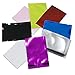200 Pack Metallic Mylar Foil Open Top Sealable Bags Vacuum Heat Seal Pouches for Food Storage Packaging with Tear Notches (6x9cm (2.4x3.5 inch), Blue)
