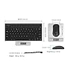 Arteck 2.4G Wireless Keyboard and Mouse Combo QWERTY UK Layout Compact Stainless Full Size Keyboard and Ergonomic Mouse…