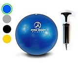 Mini Exercise Ball with Pump - 9 Inch Small Bender Ball for Stability, Barre, Pilates, Yoga, Core Training and Physical Therapy