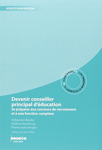 Devenir conseiller principal d'éducation
