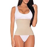 Miss-Loly Womens Postpartum Waist Cincher Trainer Belt Body Suit Shaper Belly Compression Girdle Band, Beige, 3XL