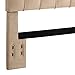 Dorel Living Tufted Headboard, Full/Queen, Beige