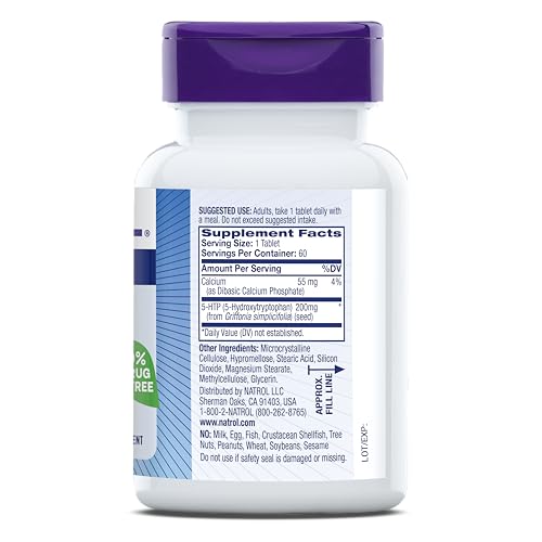 Natrol 5HTP 200mg, Dietary Supplement Helps Support a Balanced Mood