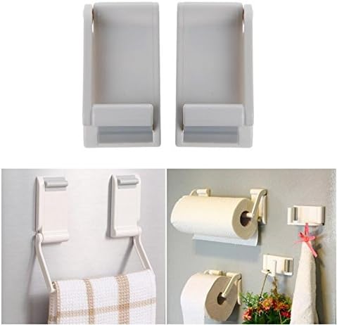 Lazynice Magnetic Paper Towel Oleopholic Roll Holder Storage Microwave Oven Towel Rack Plastic Wrap Hang for Refrigerator Bathroom
