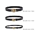 gg Belt For Women G Belts Replica Fake Leather Womens (Belt width 3.8cm, 95cm=Waist 26”-30”)