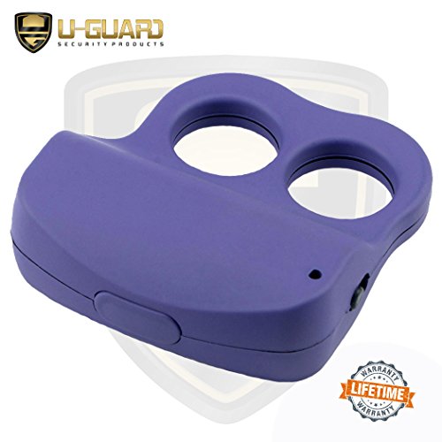 Taser Ring LED Flashlight Mini Stun Gun Pepper Spray Keychain Self