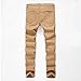 Qazel Vorrlon Men's Slim Fit Black Stretch Destroyed Ripped Skinny Denim Jeans