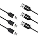 Smart&Cool Gen3 Nylon Braided Super Magnetic Micro USB Charging and Data Transfer Cable for Android Phone and Tablets (3.3ft-Black Triple Pack)