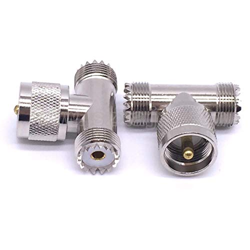 Eaglers Connector - 2pcs Rf Coaxial Coax Adapter Uhf Pl259 So239 to Uhf Pl259 So239 Type Connector - Thumbnail 5