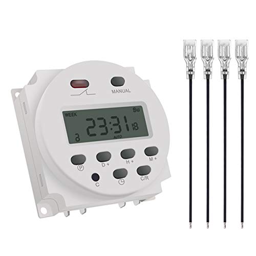 CN101A 12V Timer Switch 7 Days Weekly Programmable Digital Time Relay ...