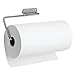 iDesign Metal Swivel Wall Mount Paper Towel Holder Dispenser for Under Cabinet or Door, 12