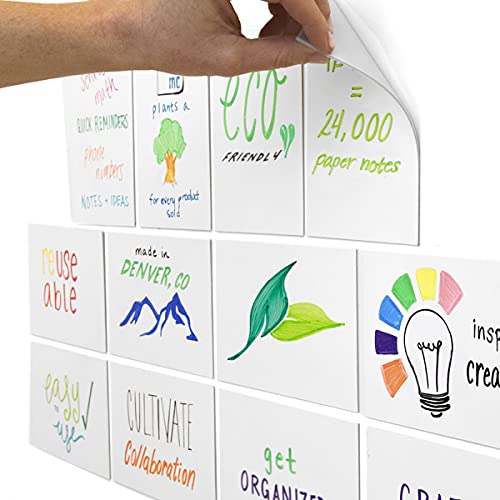 MC SQUARES Stickies 4x6 Reusable Sticky Notes 12Pack 2Year Re