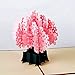 Paper Spiritz Cherry Blossom Pop Up Card, Anniversary Card, 3D Greeting Card, Pop Up Card for Wife Mom Girlfriend, Pop Up Birthday Card, Mother’s Day Card, Gift Card, All Occasion