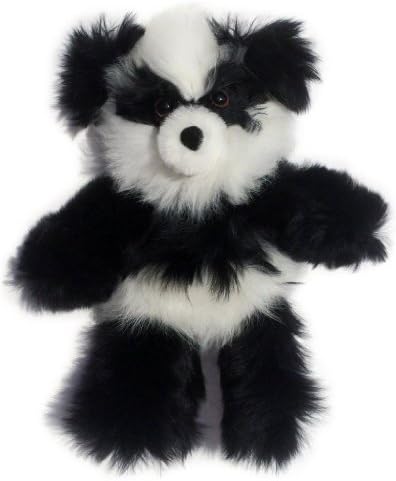 Inca Fashions • 100% Baby Alpaca Fur Teddy Bear • Hand Made • Hypoallergenic & Pillow Soft • (10 Inch, Panda Bear)
